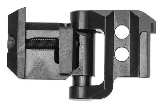 This folding stock adapter is compatible with 1913 Picatinny rail.